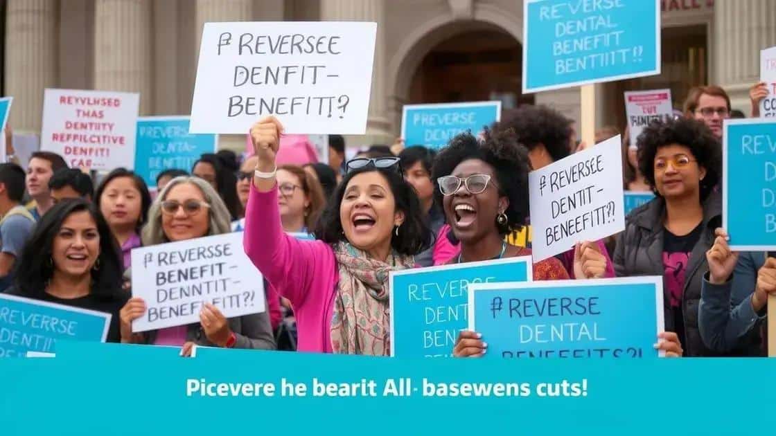 Advocacy efforts to reverse benefit cuts