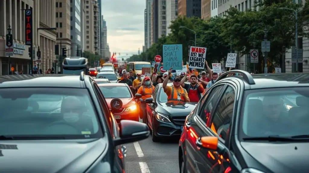 Immigration rallies disrupt major city traffic patterns