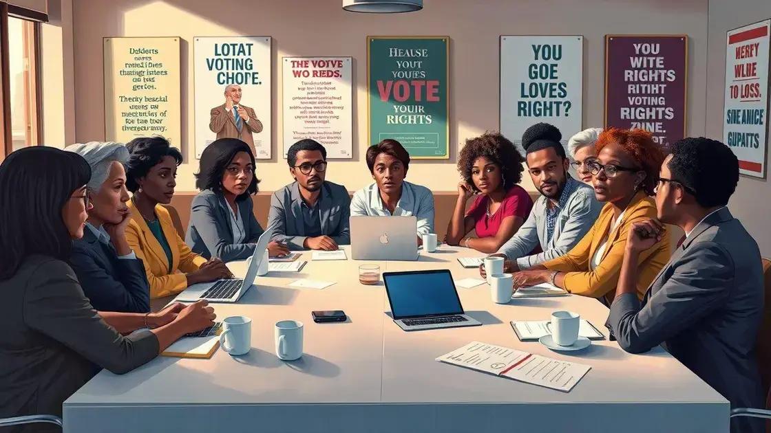 Key stakeholders in the voting rights debate