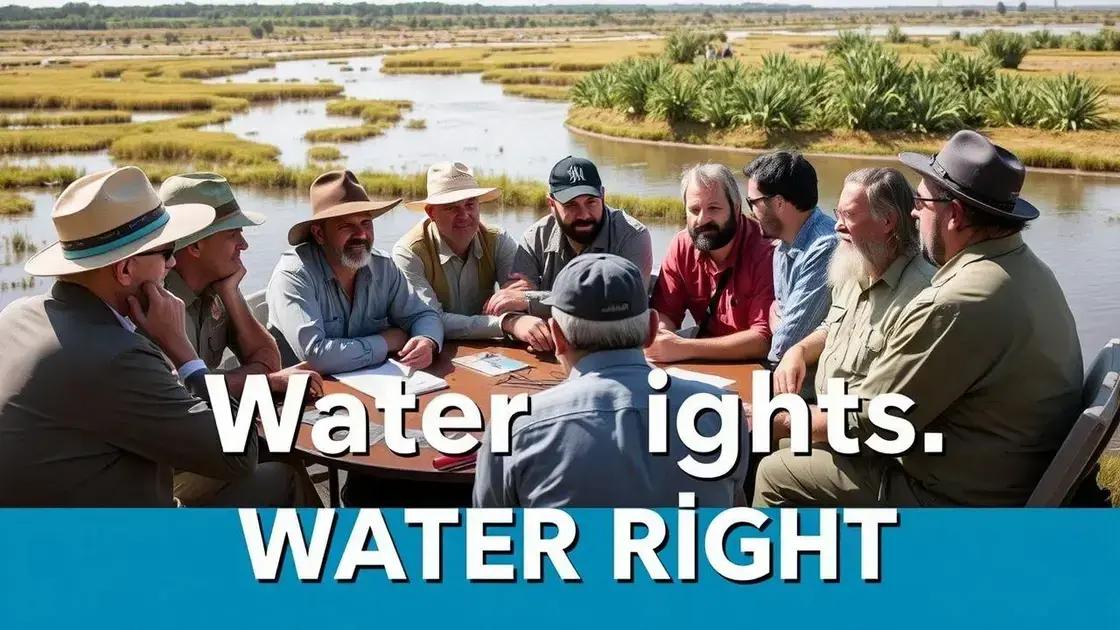 Key players in water rights disputes