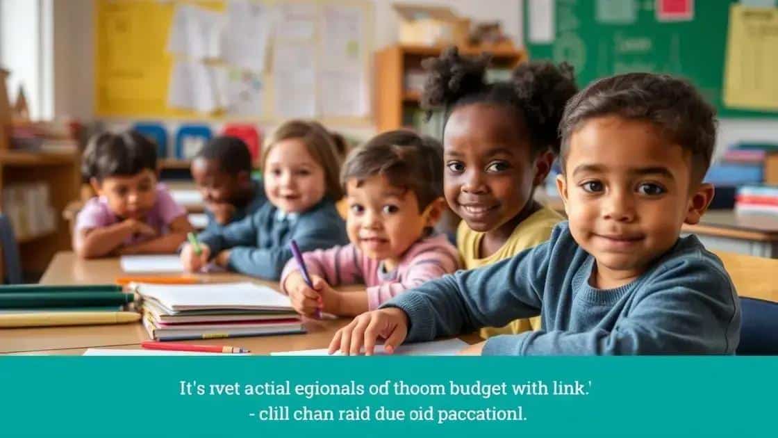 Consequences of budget cuts on childhood development