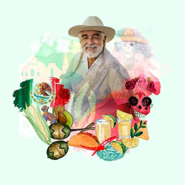 A collage showcasing logos and icons of popular social programs in Mexico, such as 