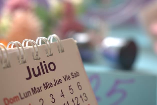 A close-up of a printed calendar with dates circled, highlighting the importance of checking the payment schedule for social programs in Mexico.