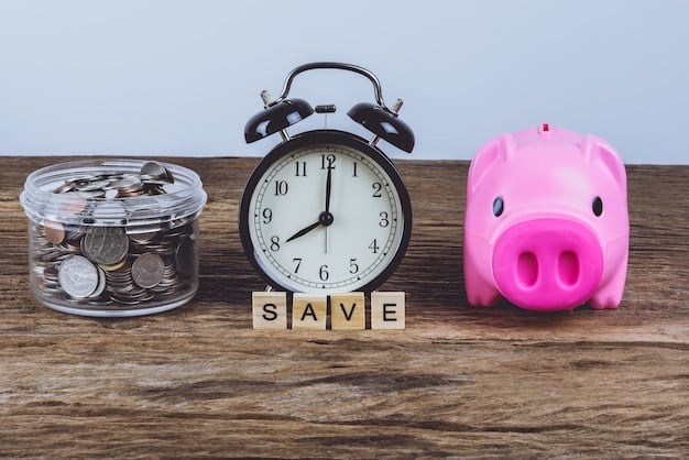 A visual representation of money savings over time, with a focus on reduced interest payments due to a good credit score.