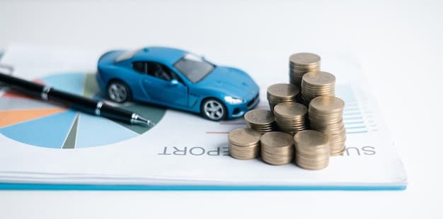 A graph showing the comparison between the original car loan and the refinanced car loan with the lower monthly payment.