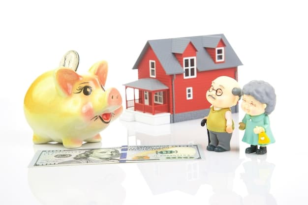 A graphic showing different investment options for retirement savings, including stocks, bonds, and real estate. Each option is accompanied by a small icon representing its risk level (low, medium, high).