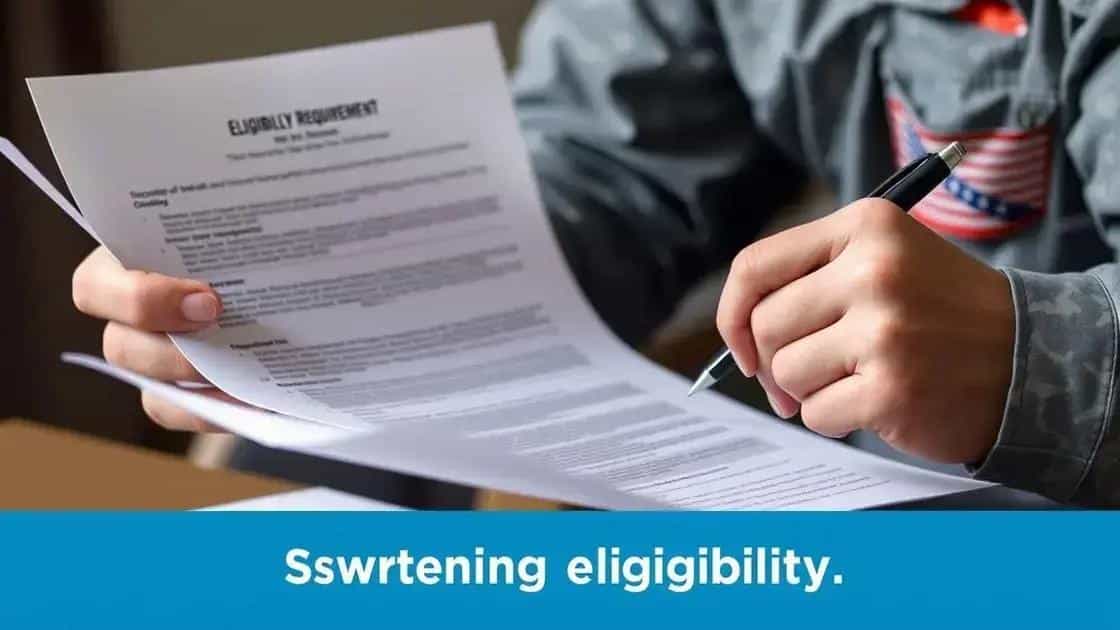 Eligibility criteria for veterans