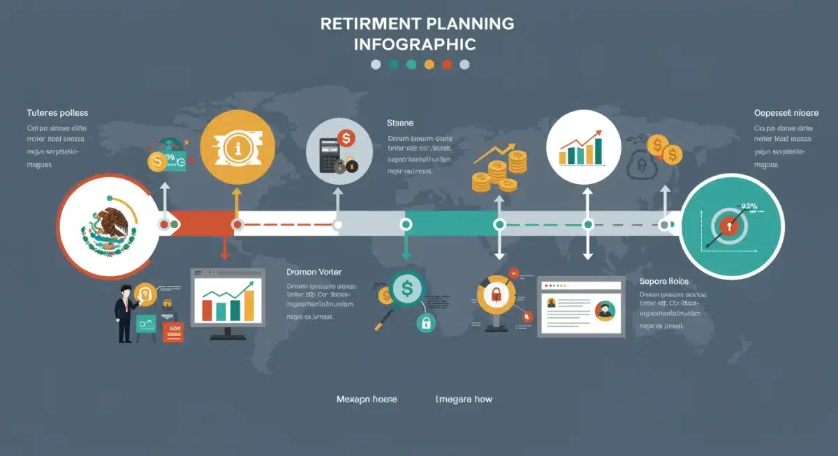 Infografía detallada sobre hitos clave en la planificación del retiro en México