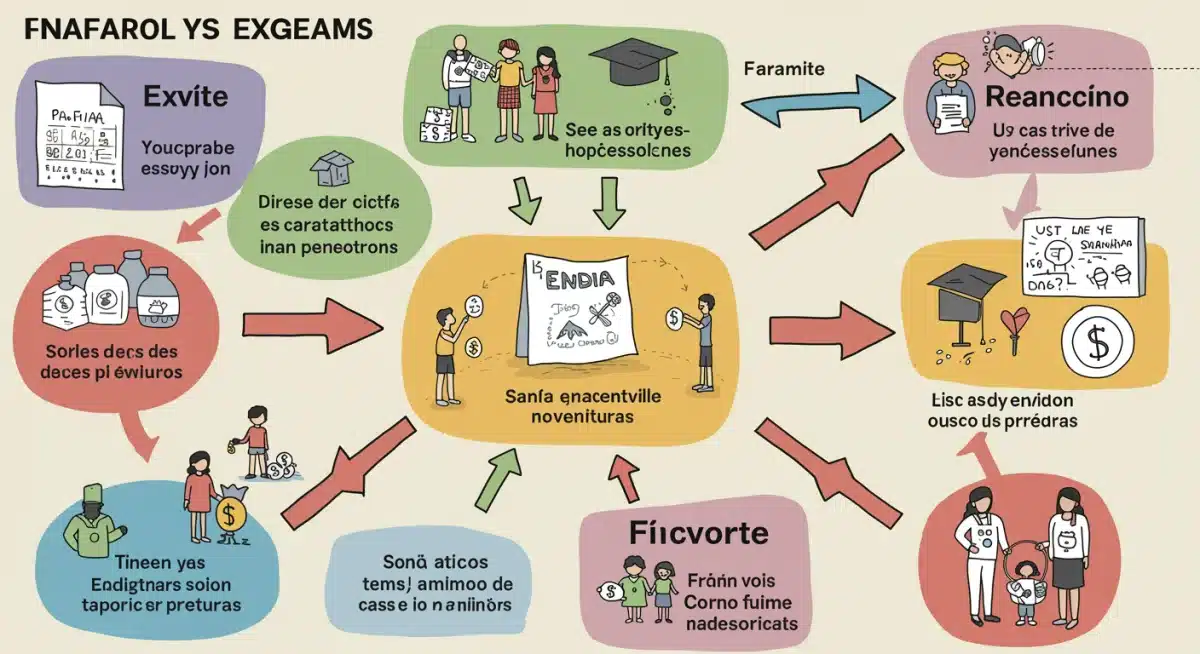 Infografía detallada explicando los diferentes programas sociales en México y sus beneficios económicos para las familias.