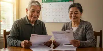 Adultos mayores revisando documentos para su registro en la Pensión del Bienestar 2026