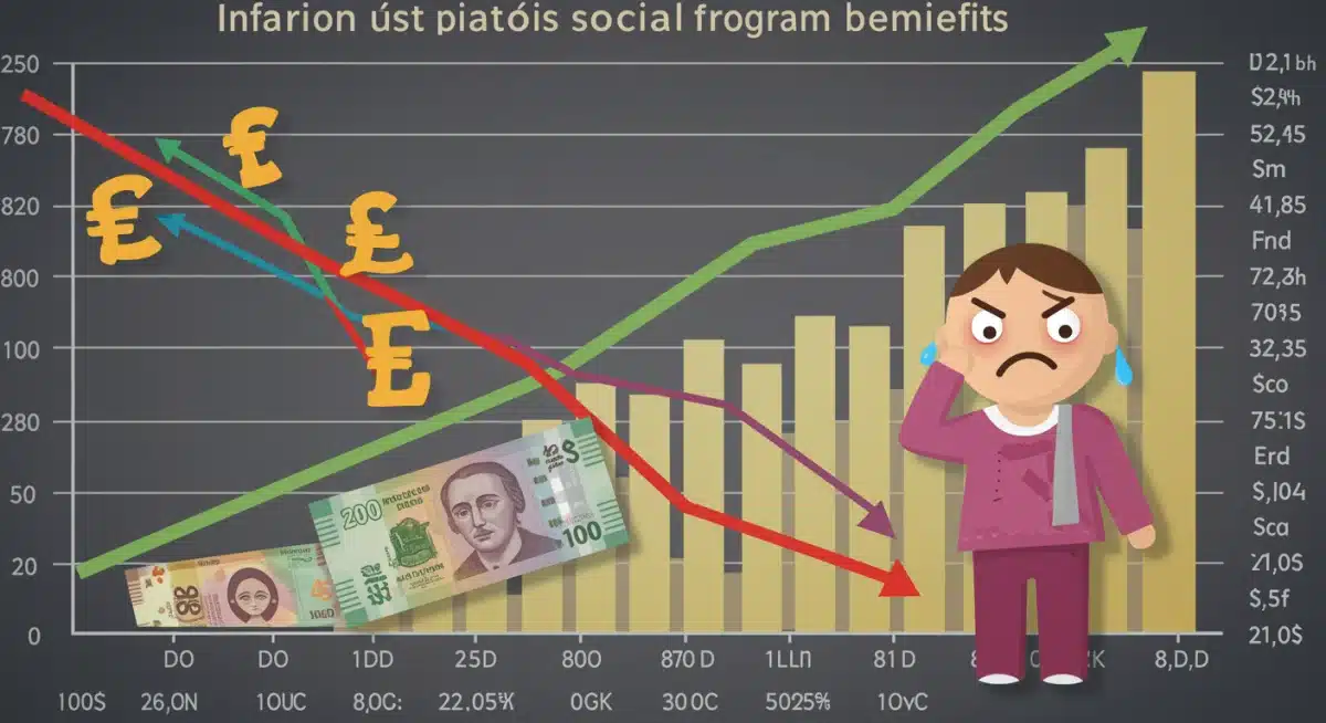 Gráfico que ilustra la evolución de la inflación en México y su efecto en el poder adquisitivo de los beneficiarios de programas sociales.