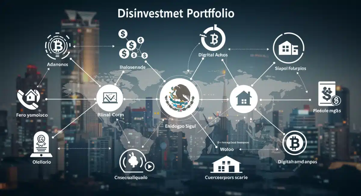 Gráfico de portafolios de inversión diversificados para el retiro en México.