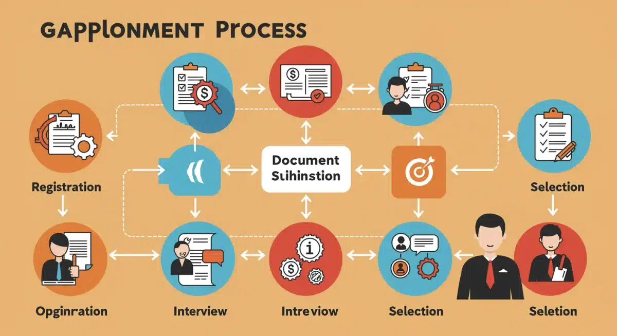 Diagrama de flujo detallado del proceso de solicitud para el programa Jóvenes Construyendo el Futuro.