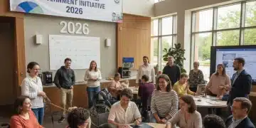 Grupo diverso de personas con discapacidad sonriendo, representando el apoyo gubernamental y los requisitos para 2026.