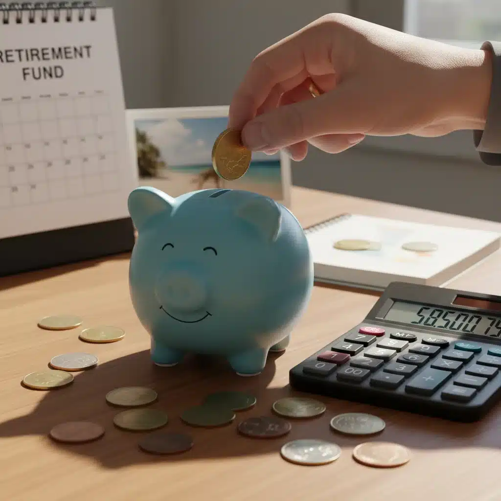 Mano depositando una moneda en una alcancía, simbolizando aportaciones voluntarias a la Afore.