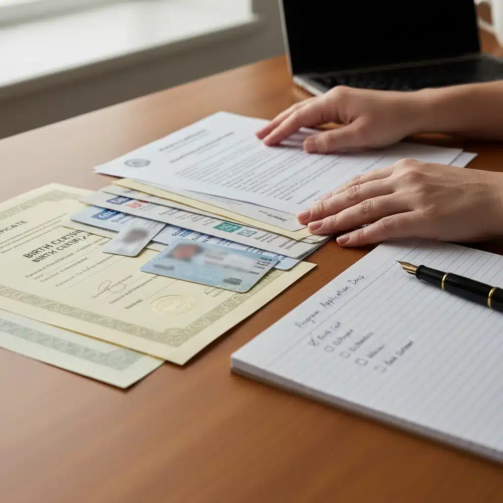 Preparación de documentos esenciales para el registro en programas sociales