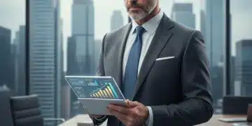 Hombre analizando gráficas financieras de Afores para su retiro.